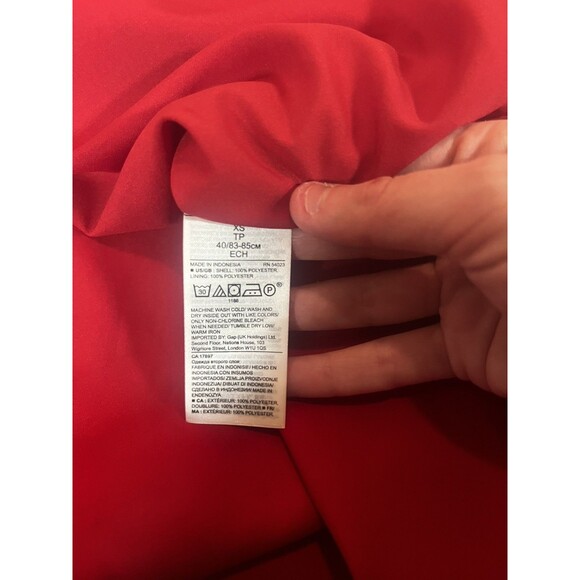 new Banana Republic XS small Red Floral Halter Tie-Neck Maxi Dress Boho - Picture 10 of 10